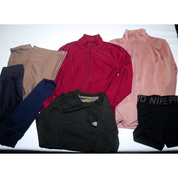 Under Armour, Nike Pro Other - Womens/Jr Girls Gym PE Workout Lot of 6 Leggings Jackets Under Armour Old Navy